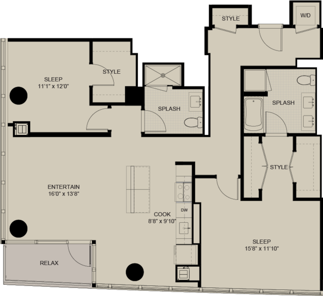 Studio, 1, 2 & 3 Bedroom Apartments in Chicago | Next Apartments Floor ...